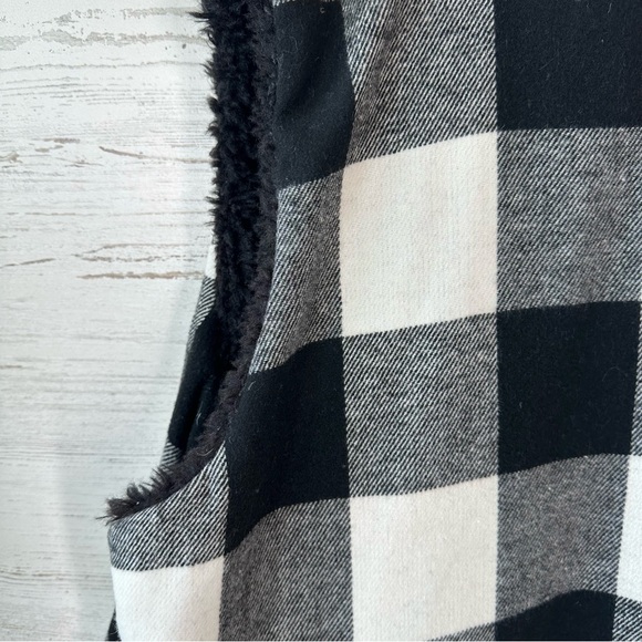 NWT WESTBOUND Flannel Buffalo Check Plaid Sherpa Fleece Lined Tunic Vest 2X - Picture 8 of 9